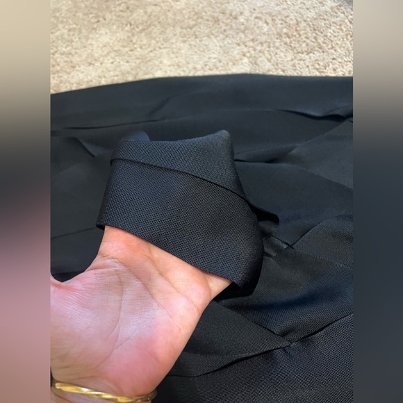 Ladies Black Anatori Long-sleeve Panelled Knit Gown, Size small - Picture 6 of 15